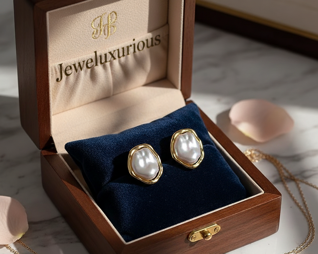 Orbital Pearl earrings