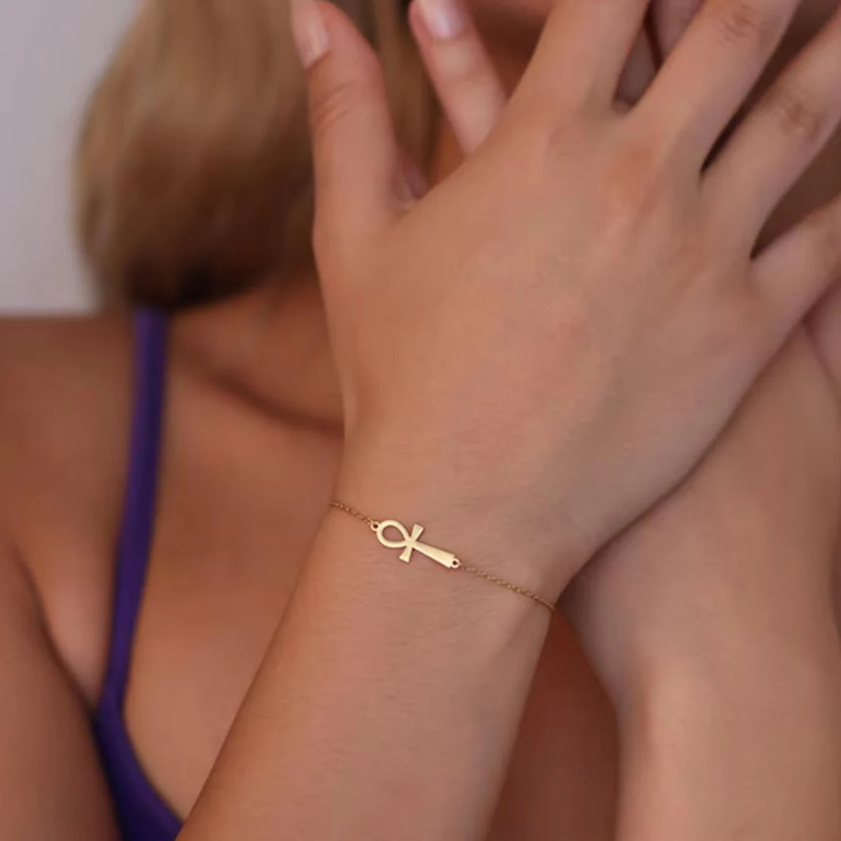 Egyptian Ankh Cross Bracelet