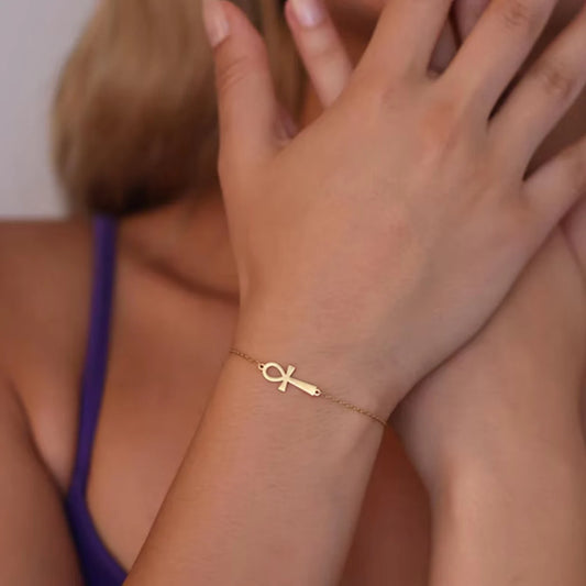 Egyptian Ankh Cross Bracelet