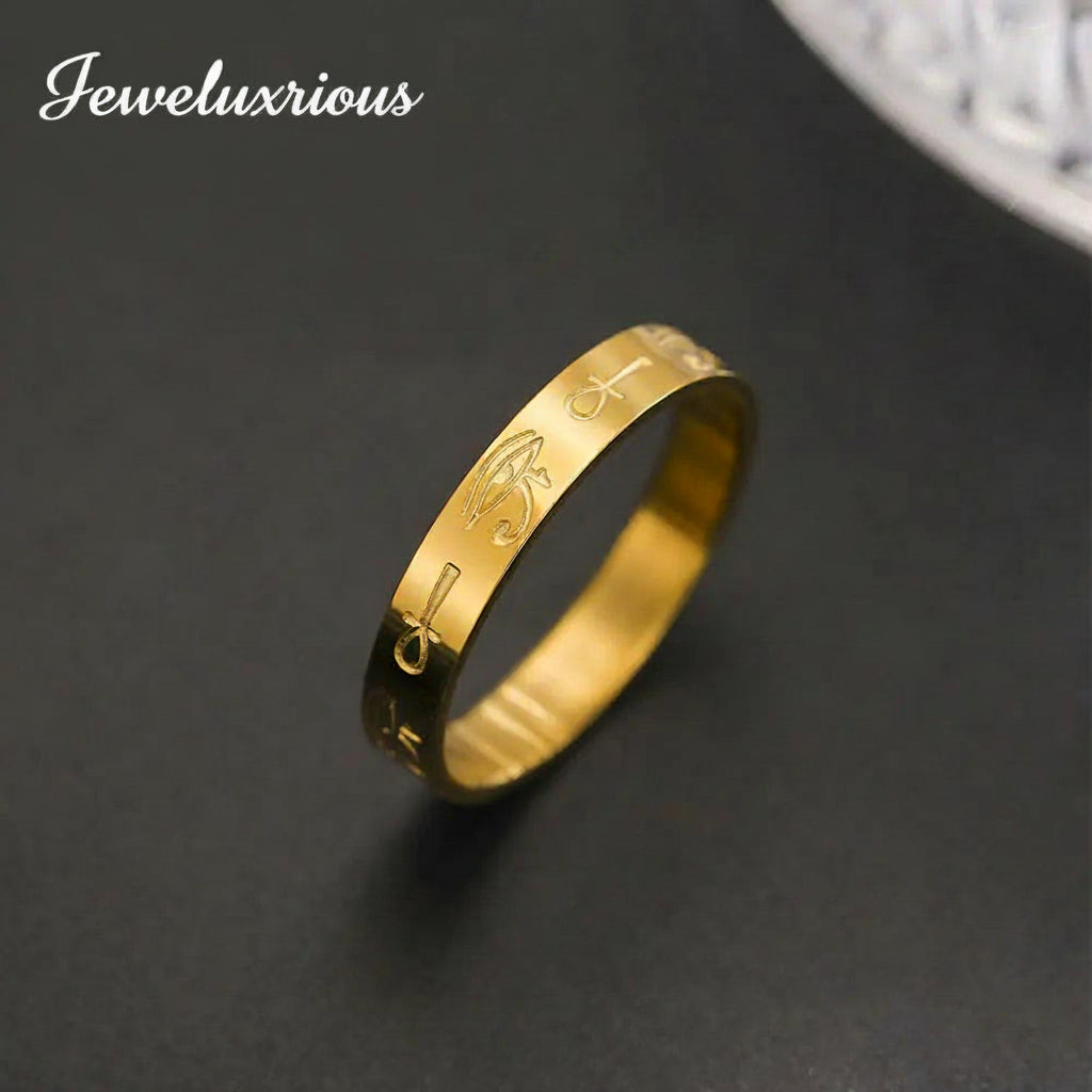 Cleopatra  Ankh Cross Ring  The Eye of Horus