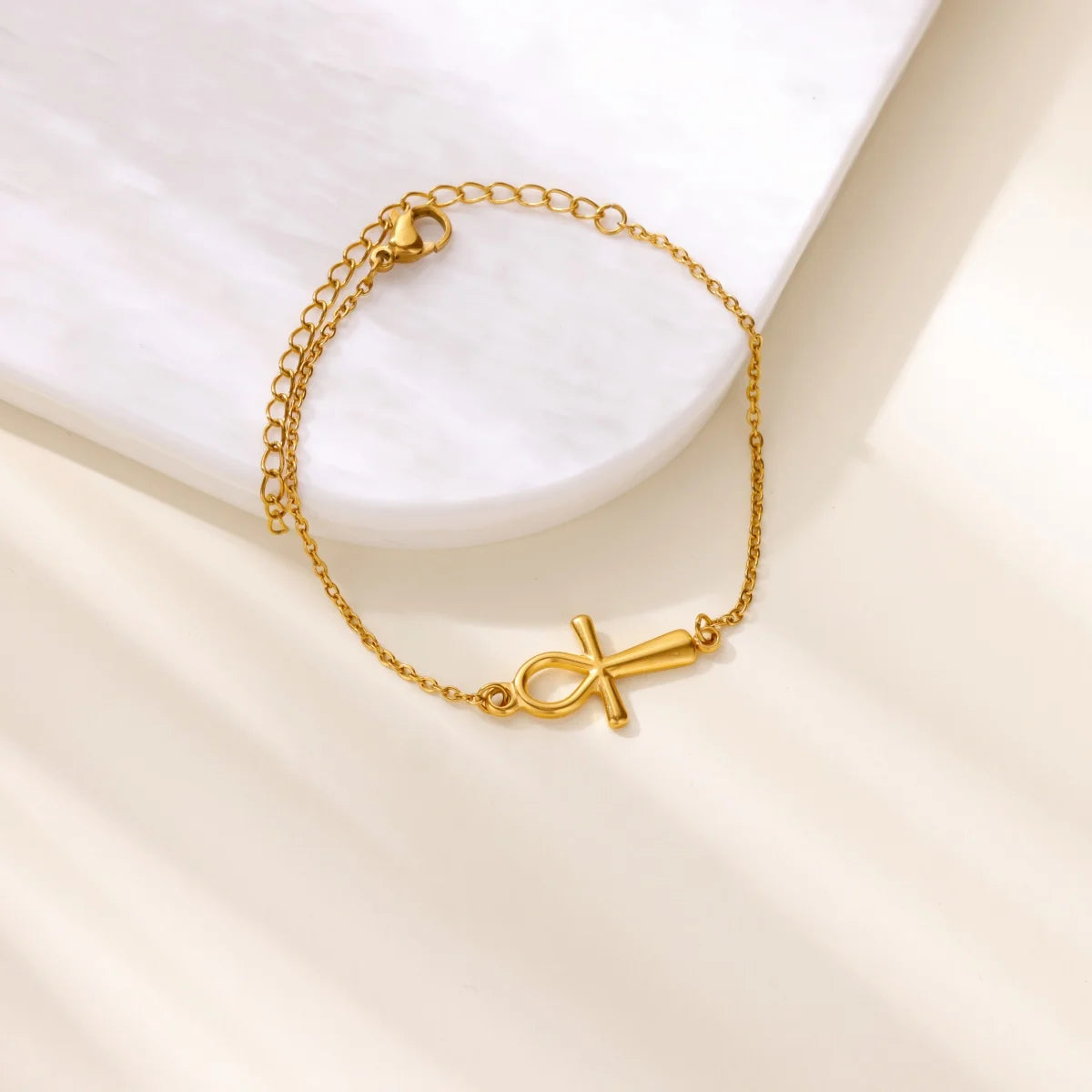 Egyptian Ankh Cross Bracelet